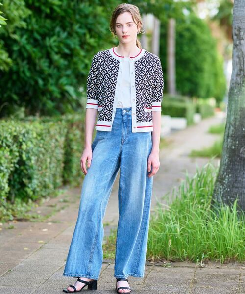 DRESSTERIOR / ドレステリア カーディガン・ボレロ | 【美人百花/モデル美香着用】オーバーラップサークルハーフスリーブカーディガン | 詳細1