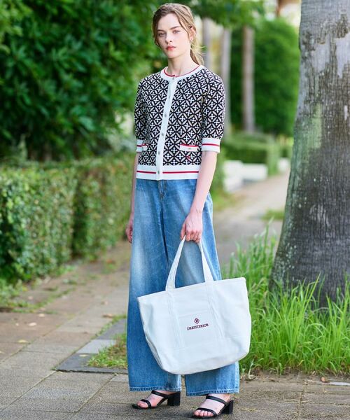 DRESSTERIOR / ドレステリア カーディガン・ボレロ | 【美人百花/モデル美香着用】オーバーラップサークルハーフスリーブカーディガン | 詳細3