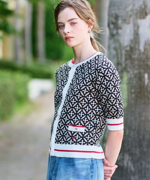 DRESSTERIOR / ドレステリア カーディガン・ボレロ | 【美人百花/モデル美香着用】オーバーラップサークルハーフスリーブカーディガン | 詳細7