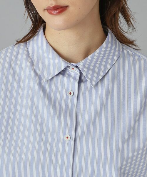 DRESSTERIOR / ドレステリア シャツ・ブラウス | 【洗える/コットン100％】イレギュラーヘムストライプシャツ | 詳細13