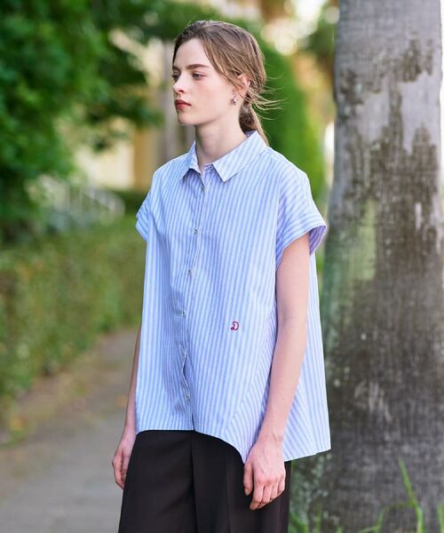 DRESSTERIOR / ドレステリア シャツ・ブラウス | 【洗える/コットン100％】イレギュラーヘムストライプシャツ | 詳細2