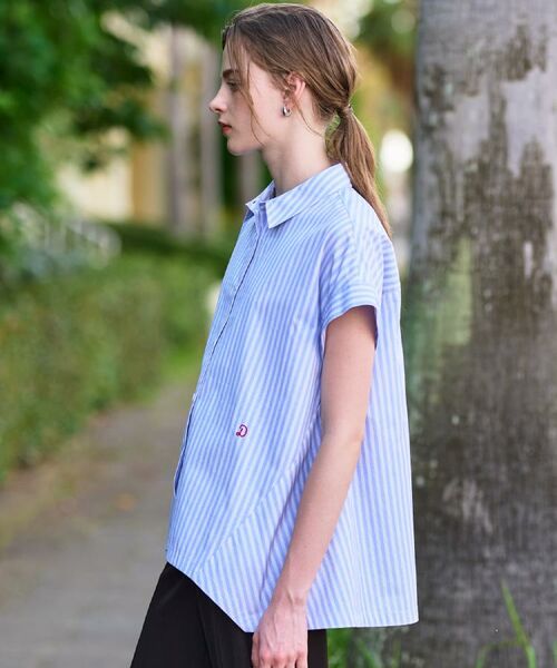 DRESSTERIOR / ドレステリア シャツ・ブラウス | 【洗える/コットン100％】イレギュラーヘムストライプシャツ | 詳細3