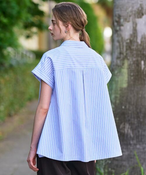 DRESSTERIOR / ドレステリア シャツ・ブラウス | 【洗える/コットン100％】イレギュラーヘムストライプシャツ | 詳細4