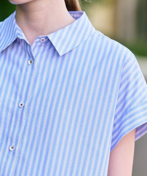 DRESSTERIOR / ドレステリア シャツ・ブラウス | 【洗える/コットン100％】イレギュラーヘムストライプシャツ | 詳細5