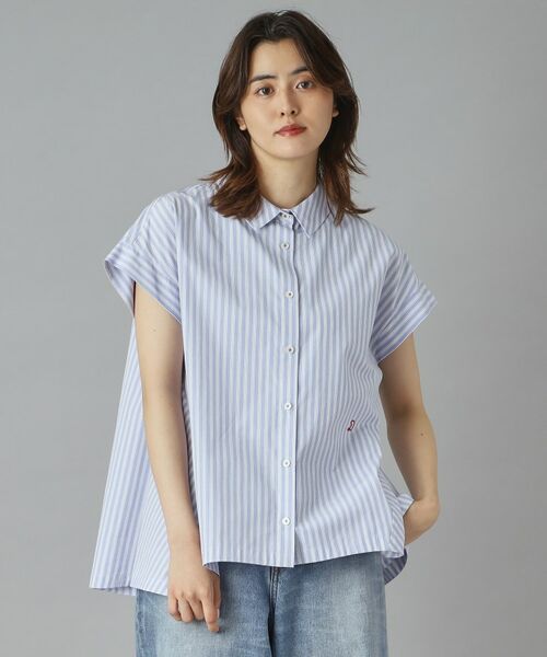 DRESSTERIOR / ドレステリア シャツ・ブラウス | 【洗える/コットン100％】イレギュラーヘムストライプシャツ | 詳細8
