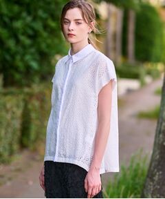 DRESSTERIOR / ドレステリア シャツ・ブラウス | 【洗える/コットン100％】イレギュラーヘムレースシャツ