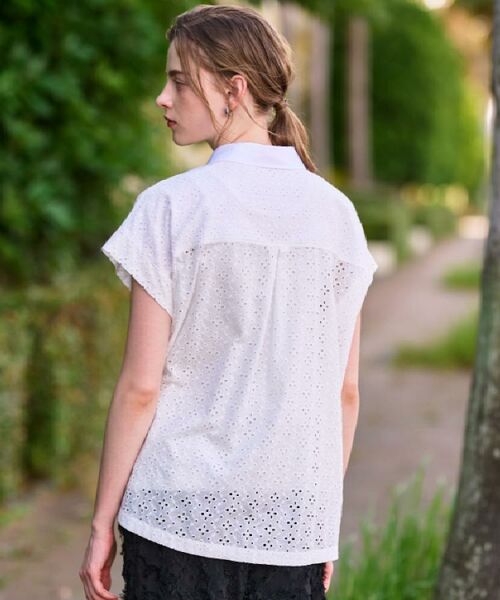 DRESSTERIOR / ドレステリア シャツ・ブラウス | 【洗える/コットン100%】イレギュラーヘムレースシャツ | 詳細6
