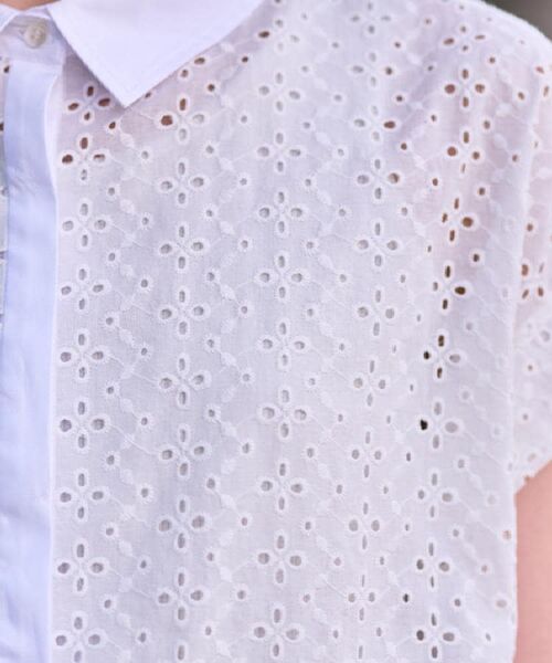 DRESSTERIOR / ドレステリア シャツ・ブラウス | 【洗える/コットン100%】イレギュラーヘムレースシャツ | 詳細8