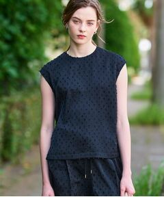 DRESSTERIOR / ドレステリア シャツ・ブラウス | 【セットアップ可/イージーケア】ドビーサテンフレンチスリーブブラウス