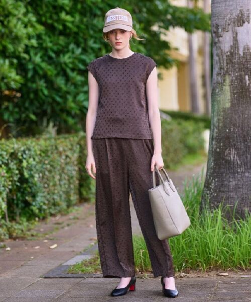 DRESSTERIOR / ドレステリア シャツ・ブラウス | 【セットアップ可/イージーケア】ドビーサテンフレンチスリーブブラウス | 詳細11