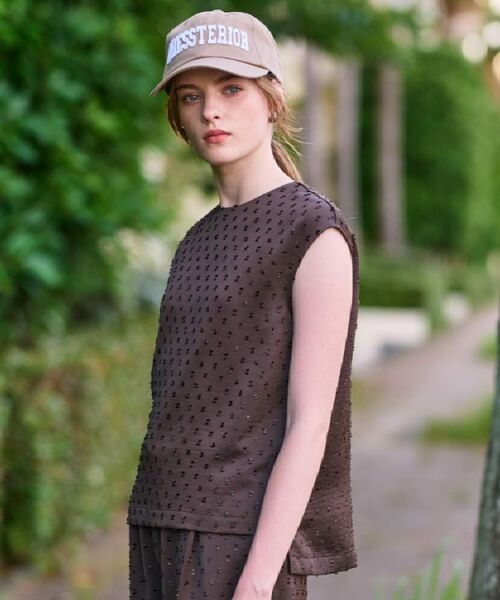 DRESSTERIOR / ドレステリア シャツ・ブラウス | 【セットアップ可/イージーケア】ドビーサテンフレンチスリーブブラウス | 詳細13