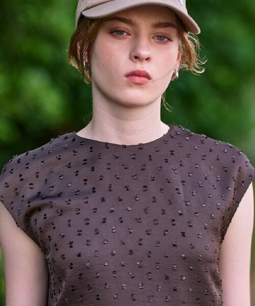 DRESSTERIOR / ドレステリア シャツ・ブラウス | 【セットアップ可/イージーケア】ドビーサテンフレンチスリーブブラウス | 詳細15