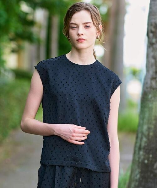 DRESSTERIOR / ドレステリア シャツ・ブラウス | 【セットアップ可/イージーケア】ドビーサテンフレンチスリーブブラウス | 詳細4