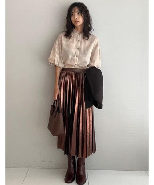 DRESSTERIOR / ドレステリア シャツ・ブラウス | 【洗える/前開き】ボリュームスリーブストライプブラウス | 詳細15