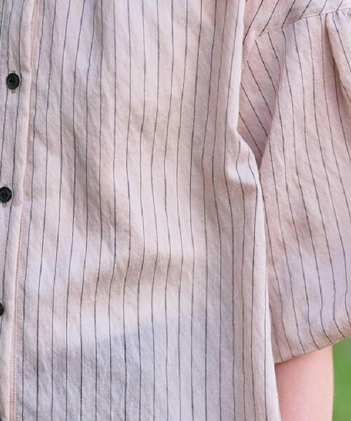 DRESSTERIOR / ドレステリア シャツ・ブラウス | 【洗える/前開き】ボリュームスリーブストライプブラウス | 詳細7