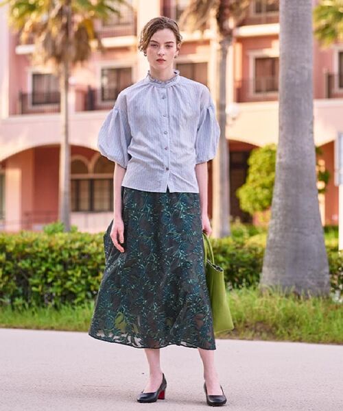 DRESSTERIOR / ドレステリア シャツ・ブラウス | 【洗える/前開き】ボリュームスリーブストライプブラウス | 詳細8