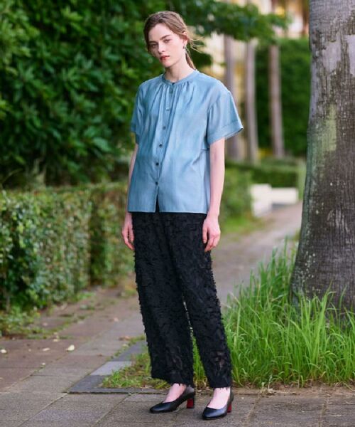 DRESSTERIOR / ドレステリア シャツ・ブラウス | 【洗える/コットン100％】バックフレアティアードブラウス | 詳細1