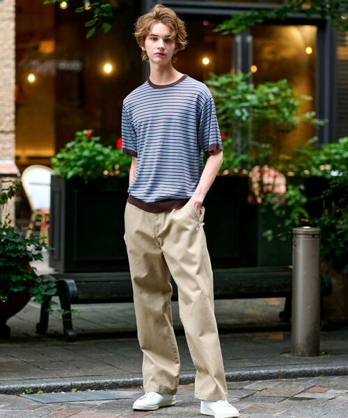 DRESSTERIOR / ドレステリア ニット・セーター | シルク混ボーダーハーフスリーブニットT | 詳細10