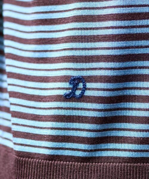 DRESSTERIOR / ドレステリア ニット・セーター | シルク混ボーダーハーフスリーブニットT | 詳細16