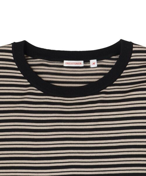 DRESSTERIOR / ドレステリア ニット・セーター | シルク混ボーダーハーフスリーブニットT | 詳細20