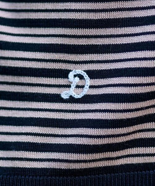 DRESSTERIOR / ドレステリア ニット・セーター | シルク混ボーダーハーフスリーブニットT | 詳細8