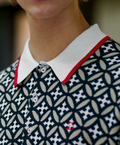 DRESSTERIOR / ドレステリア ニット・セーター | オーバーラップサークル ニットポロシャツ | 詳細10