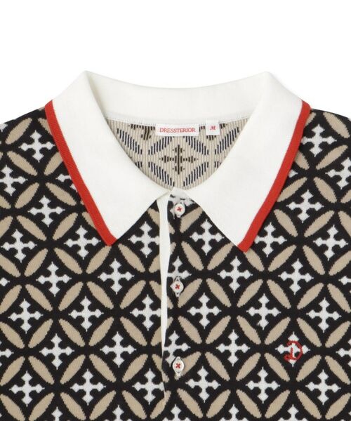 DRESSTERIOR / ドレステリア ニット・セーター | オーバーラップサークル ニットポロシャツ | 詳細13