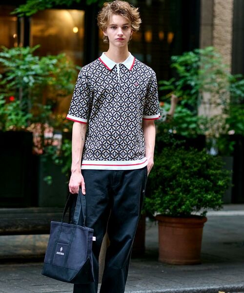 DRESSTERIOR / ドレステリア ニット・セーター | オーバーラップサークル ニットポロシャツ | 詳細2