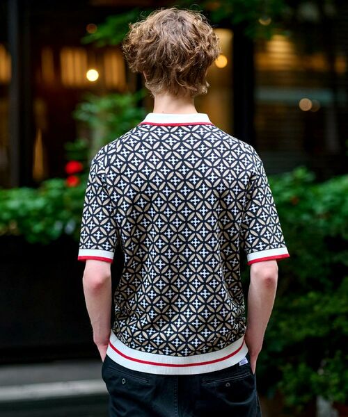 DRESSTERIOR / ドレステリア ニット・セーター | オーバーラップサークル ニットポロシャツ | 詳細6