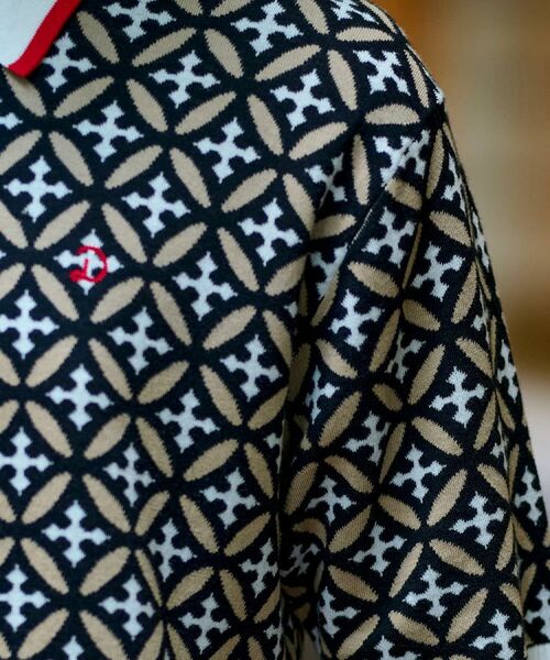 DRESSTERIOR / ドレステリア ニット・セーター | オーバーラップサークル ニットポロシャツ | 詳細8