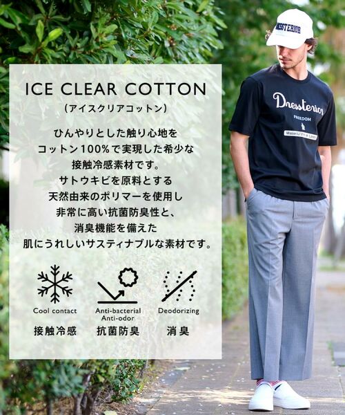 DRESSTERIOR / ドレステリア Tシャツ | 【接触冷感/抗菌防臭/消臭】ICE CLEAR COTTON ロゴT | 詳細1