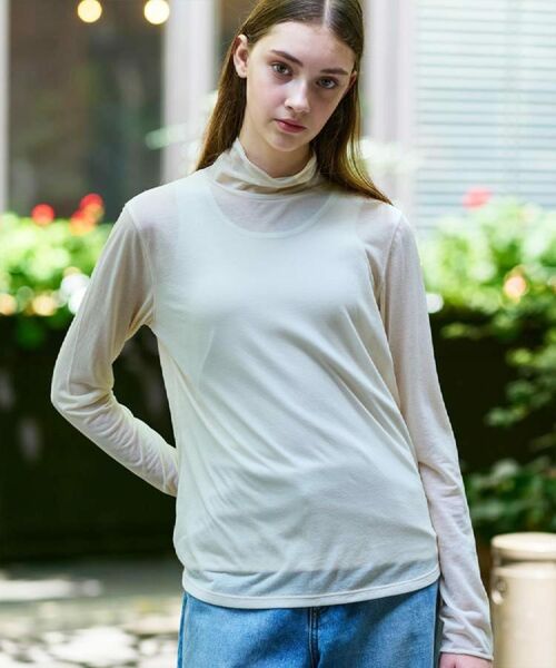 DRESSTERIOR / ドレステリア カットソー | 【シアー素材/otonaMUSE 11月号掲載】シアータートルトップス | 詳細2
