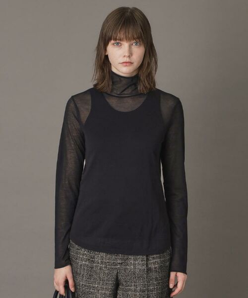 DRESSTERIOR / ドレステリア カットソー | 【シアー素材/otonaMUSE 11月号掲載】シアータートルトップス | 詳細9