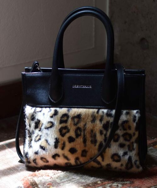 DRESSTERIOR / ドレステリア トートバッグ | 【CLASSY.12月号掲載】フェイクファーコンビリサイクルレザートートバッグ | 詳細2