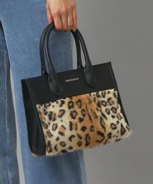 DRESSTERIOR / ドレステリア トートバッグ | 【CLASSY.12月号掲載】フェイクファーコンビリサイクルレザートートバッグ | 詳細3