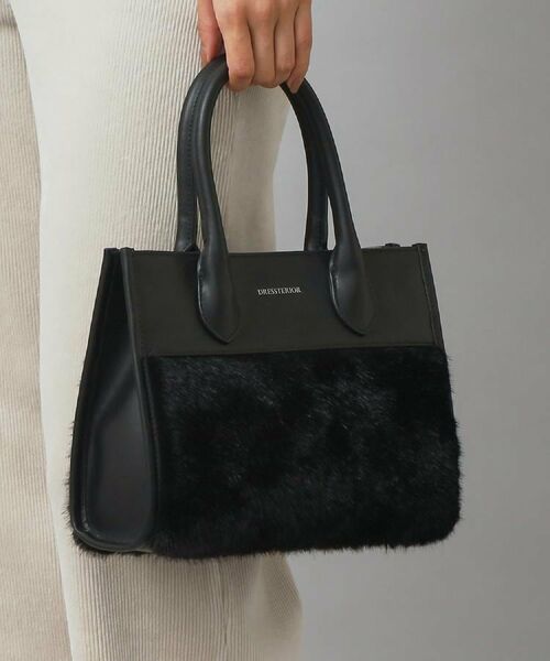 DRESSTERIOR / ドレステリア トートバッグ | 【CLASSY.12月号掲載】フェイクファーコンビリサイクルレザートートバッグ | 詳細7