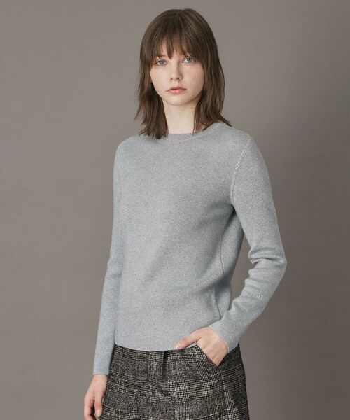 DRESSTERIOR / ドレステリア ニット・セーター | ラメコットンカシミヤニット(グレー(012))