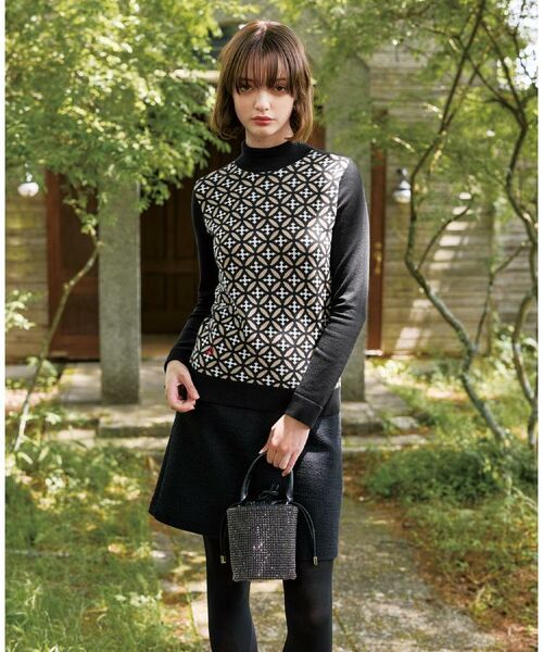 DRESSTERIOR / ドレステリア ニット・セーター | オーバーラップサークルタートルネック | 詳細1