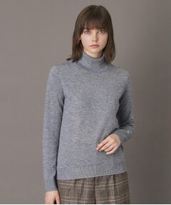 【CLASSY.12月号/otonaMUSE11月号掲載】ウールブレンド天竺タートルニット
