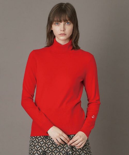 DRESSTERIOR / ドレステリア ニット・セーター | 【CLASSY.12月号/otonaMUSE11月号掲載】ウールブレンド天竺タートルニット(レッド(061))
