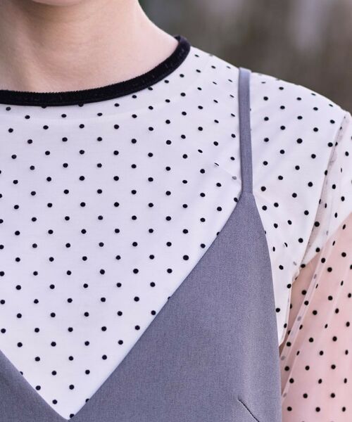 DRESSTERIOR / ドレステリア カットソー | 【洗える/シアー素材】シアードットベルスリーブカットソー | 詳細17