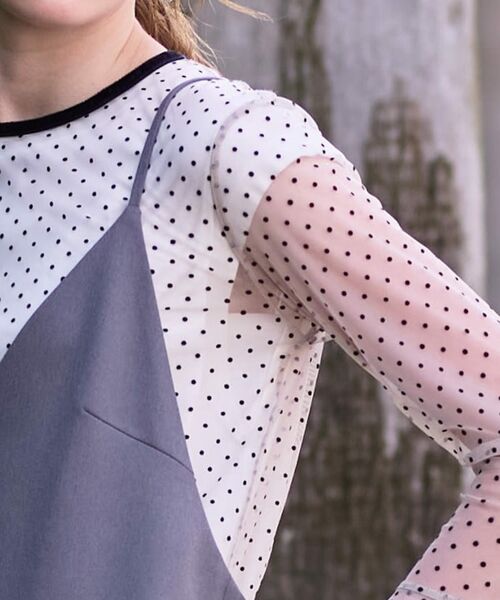 DRESSTERIOR / ドレステリア カットソー | 【洗える/シアー素材】シアードットベルスリーブカットソー | 詳細18