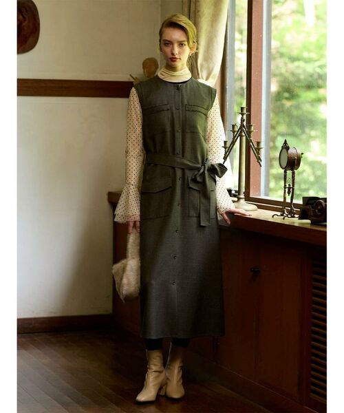 DRESSTERIOR / ドレステリア カットソー | 【洗える/シアー素材】シアードットベルスリーブカットソー | 詳細2