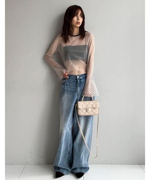 DRESSTERIOR / ドレステリア カットソー | 【洗える/シアー素材】シアードットベルスリーブカットソー | 詳細20