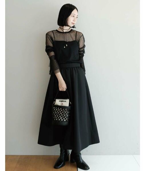 DRESSTERIOR / ドレステリア カットソー | 【洗える/シアー素材】シアードットベルスリーブカットソー | 詳細21