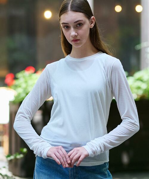 DRESSTERIOR / ドレステリア カットソー | 【洗える/リブベロア】シアーリブベロアカットソー | 詳細4