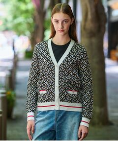 DRESSTERIOR / ドレステリア カーディガン・ボレロ | オーバーラップサークルVネックカーディガン