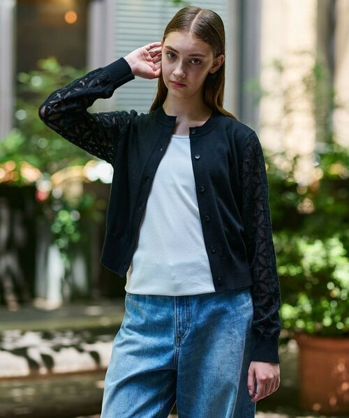 DRESSTERIOR / ドレステリア カーディガン・ボレロ | オーバーラップオパールスリーブカーディガン | 詳細5