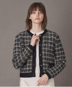 DRESSTERIOR / ドレステリア カーディガン・ボレロ | 【otonaMUSE 11月号掲載】ツイードニットカーディガン