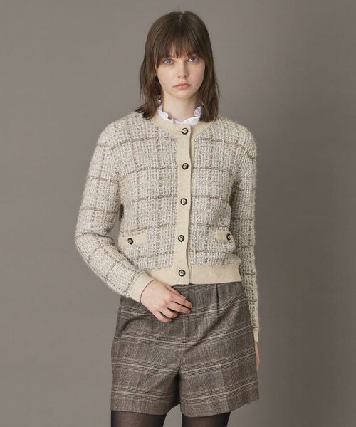 DRESSTERIOR / ドレステリア カーディガン・ボレロ | 【otonaMUSE 11月号掲載】ツイードニットカーディガン | 詳細1